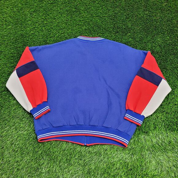 Vintage 80s ADIDAS Track Jacket 2XL 26x25 Cropped Boxy - Picture 2 of 13